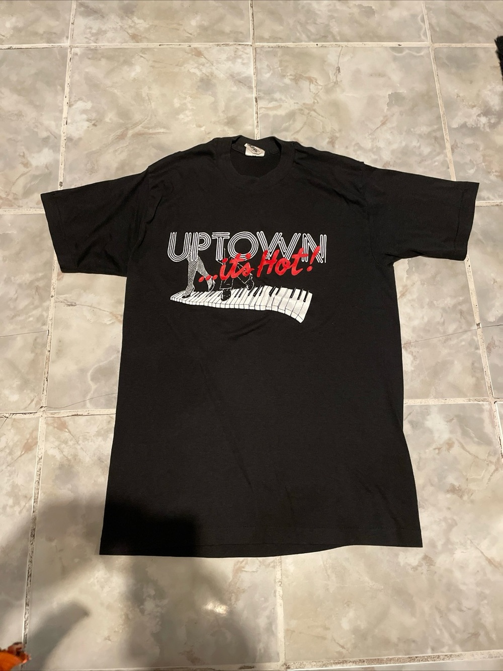 Vintage 90s “Uptown Is Hot” Jazz Ballet Dance Piano Single Stitch T-Shirt SZ M/L